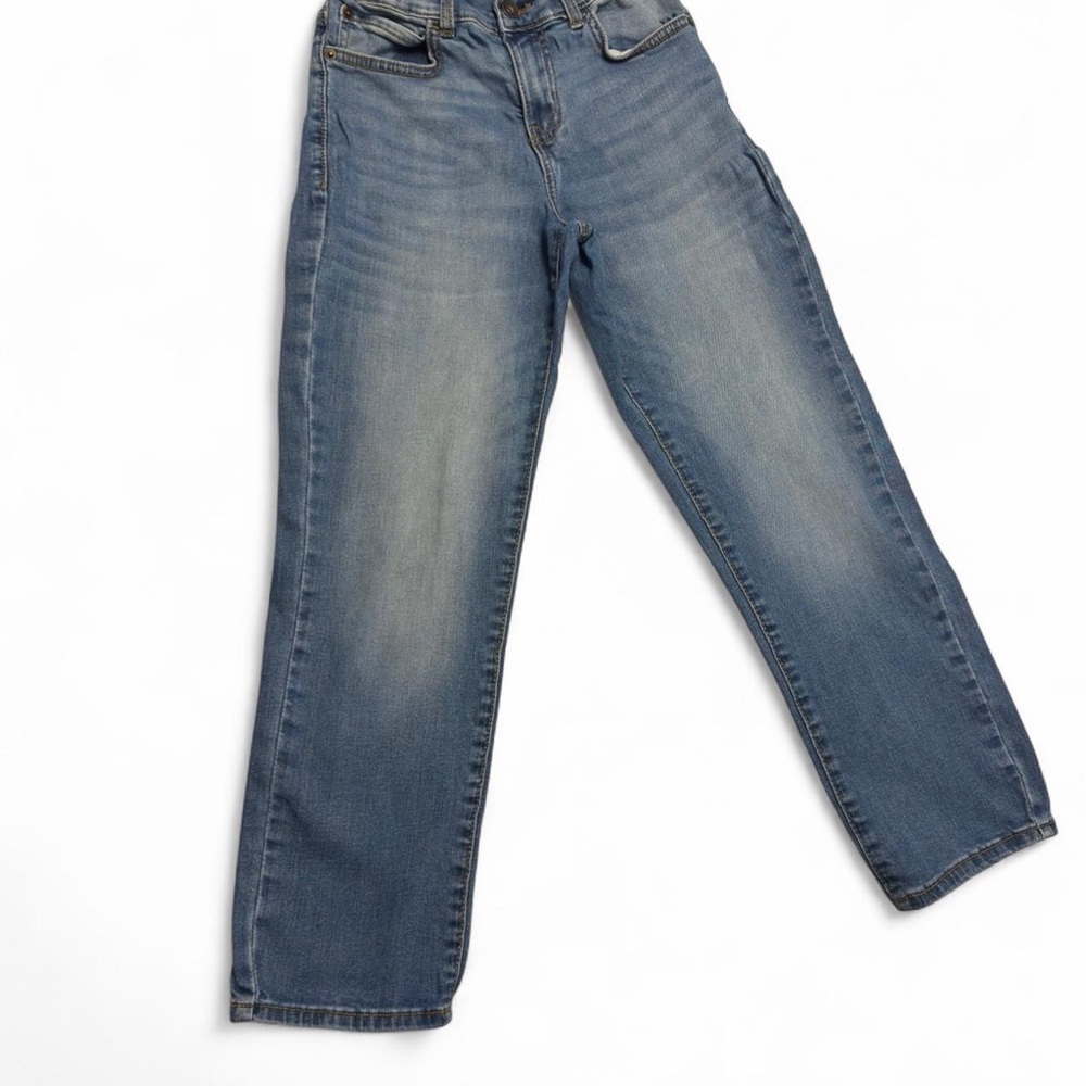 Classic Straight-Leg Medium Blue Jeans